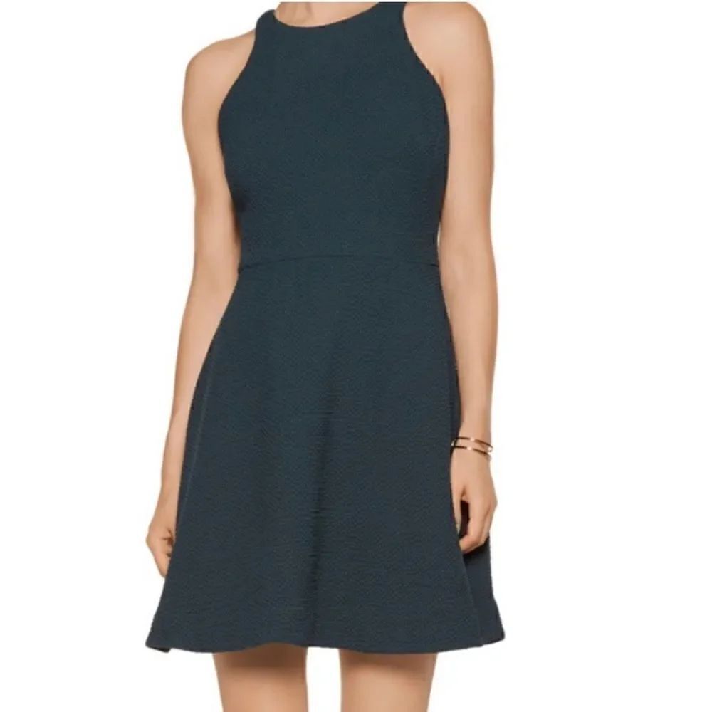 Elizabeth and James size 8 Magdalena Textured Green Fit and Flare Dress